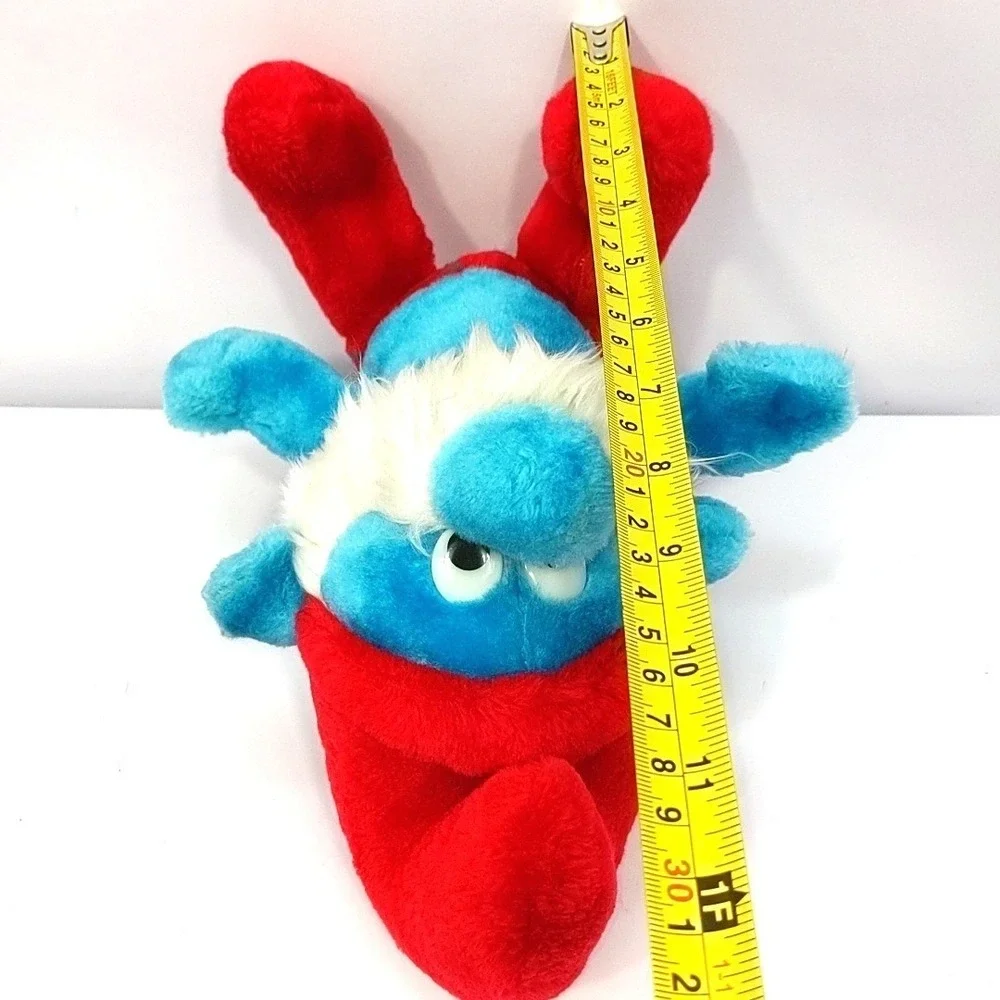 VTG 1980s Wallace Berrie Papa Smurf Plush Stuffed Toy 12